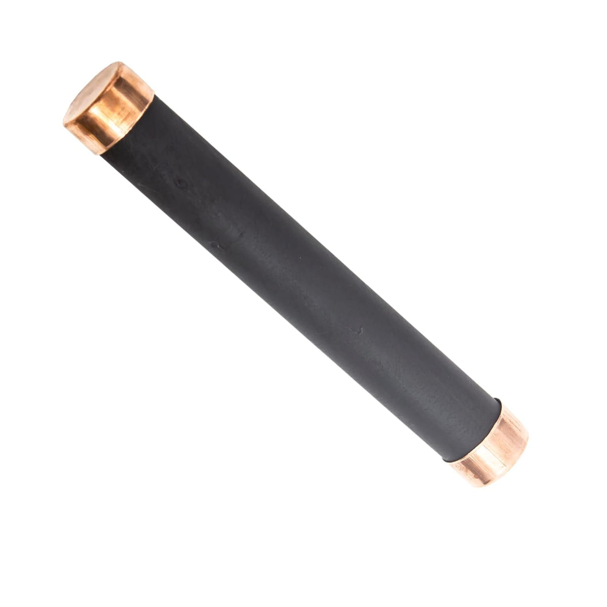 Aalayam Selveer Karungali Stick Brass Cap 6 Inches Unpoilshed Natural Black Colour 1 Piece