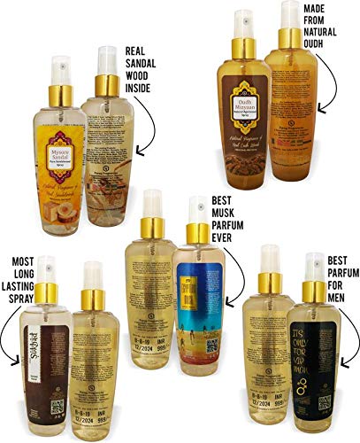 Parag Fragrances Sukhad Attar Spray, 100ml (Kesar-Chandan) Unisex Wood Scent, Long Lasting