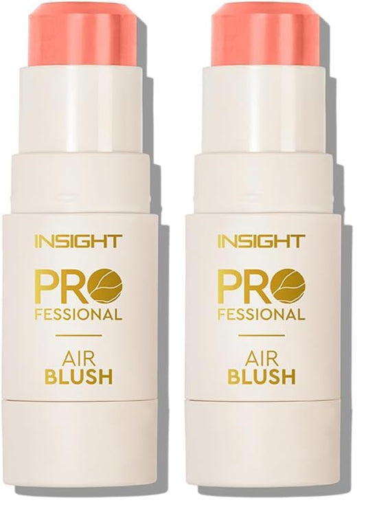 INSIGHT Professional Air Blush (7.5 g) Shade - Sunset Dew | Ultra-Lightweight Cream Blush for Natural Glow, Smooth Blend & Radiant Finish (Pack of 2)