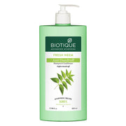 Biotique Fresh Neem Anti Dandruff Shampoo and Conditioner | Controls Dandruff | Eliminates Dryness, Flaking, and Itching | Hair Looks Fresh and Lustrous |Suitable for All Skin Types | 650ml