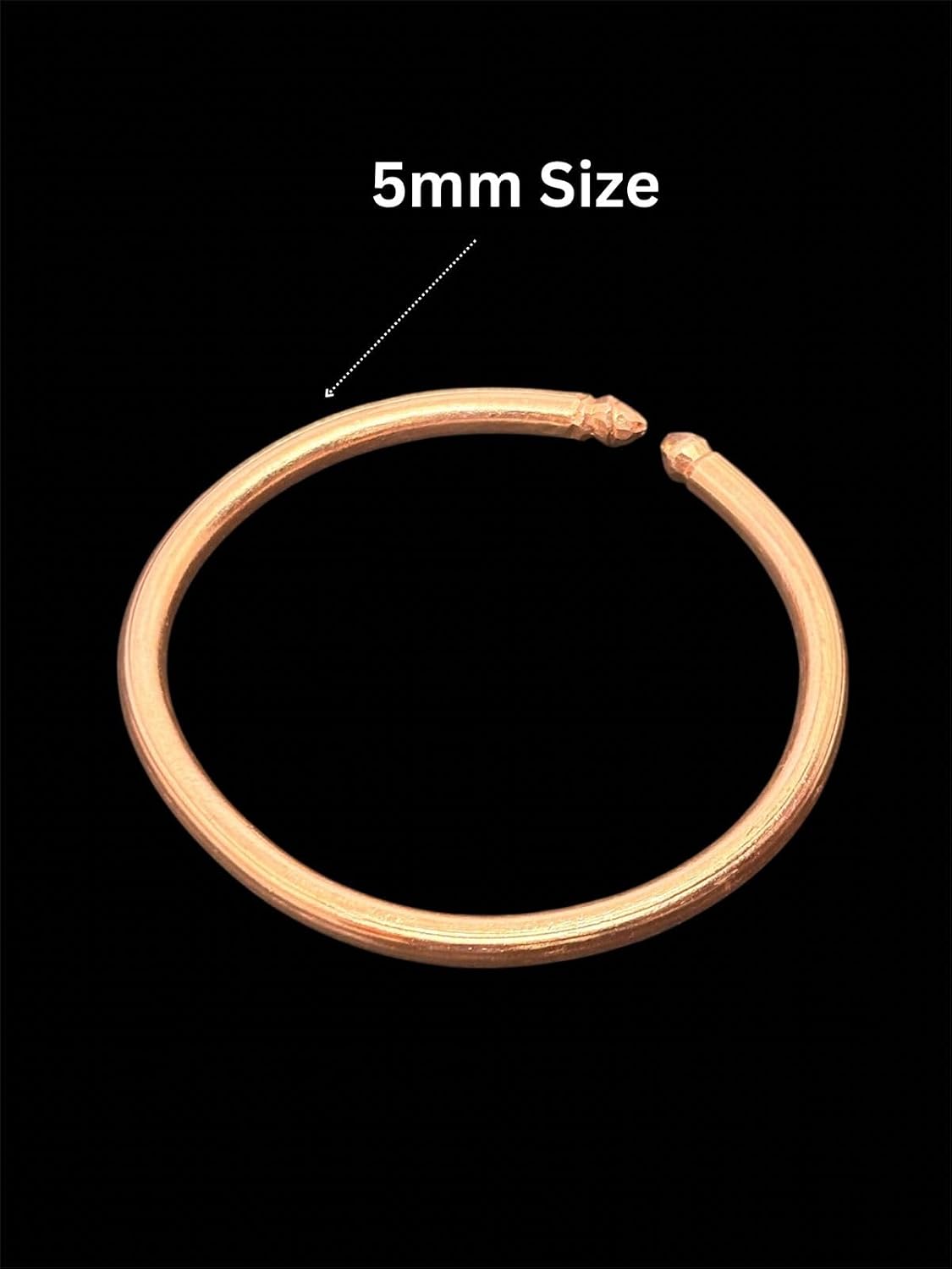 RUDRADIVINE Pure Copper Kada Bracelet for Men & Women – Adjustable, Unisex Bangle for Wellness & Fashion