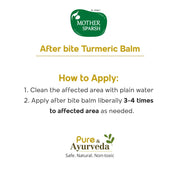 Mother Sparsh After Bite Turmeric Balm for Rashes And Mosquito Bites, 100% Ayurvedic, Gentle Skin Roll-On Formula, 25gm (Pack of 3)