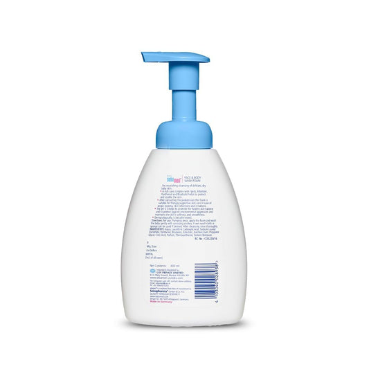 Sebamed Baby - Bottle of 400ml Face and Body Wash Foam