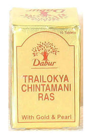 Dabur Trilokyachintamaniras Gold 10Tab
