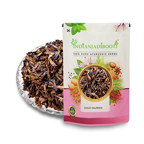 IndianJadiBooti Gule Gaozaban (Dried Borage Flowers) | 400g | Premium Purple Flowers | Natural Herbal Tea for Relaxation & Stress Relief | Traditional Cooling Tonic