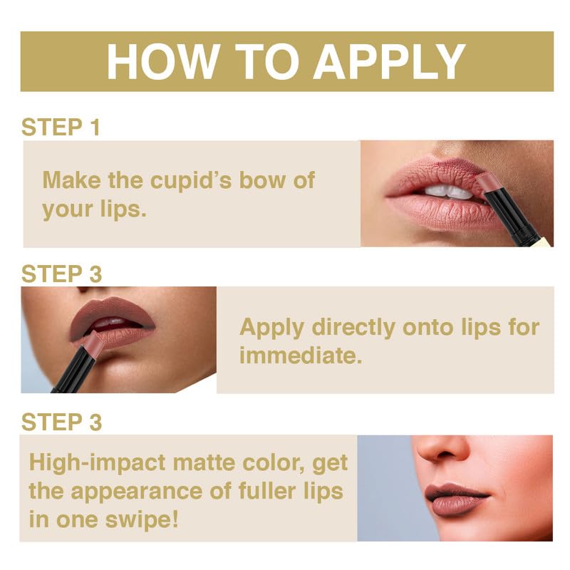 INSIGHT Professional Air Matte Lipstick | Smooth Finish | All Day Comfort | Infused with Rosehip Oil and Avocado Butter | One Swipe Color - (Mulan) (3g) (Pack of 2)