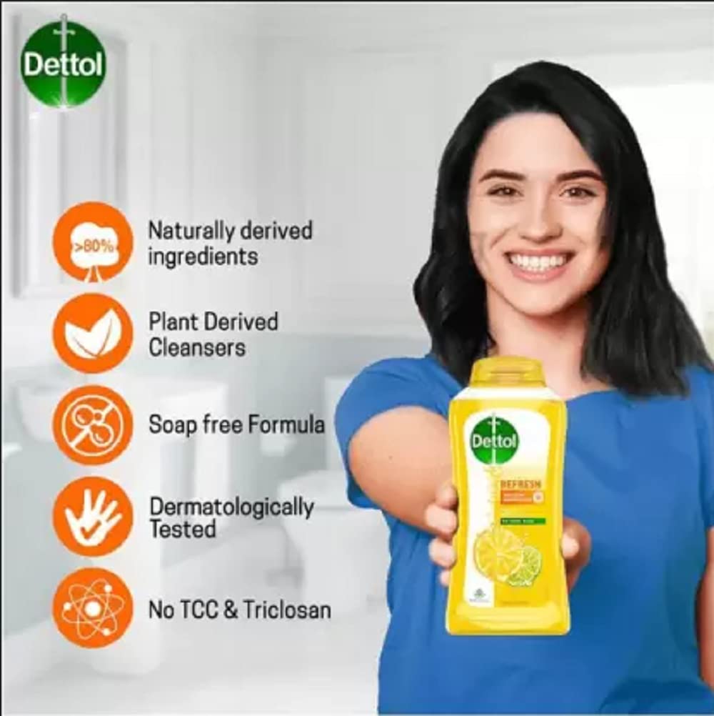 Dettol Refresh+COOL Bodywash & Shower Gel 2 X 250 ML (2 x 250 ml)