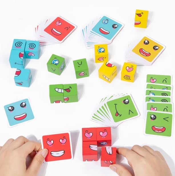 Toy Imagine Face Change Blocks Game for Kids