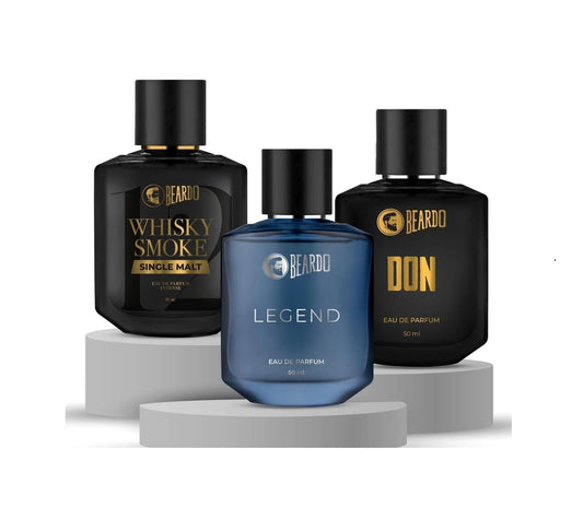 BEARDO Thug Life Edp Combo Whisky Smoke Single Malt, Don & Legend Perfuem for Men (50mlx3) | Long Lasting Perfume For Men | Premium Strong & Long Lasting Fragrance | Gift for Men | Gift for Husband
