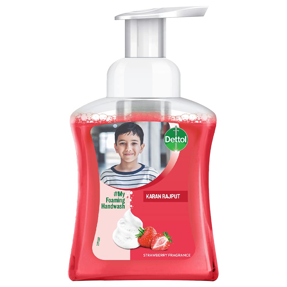 Dettol Foaming Handwash Pump – Personalized, 250ml (Strawberry), Pink