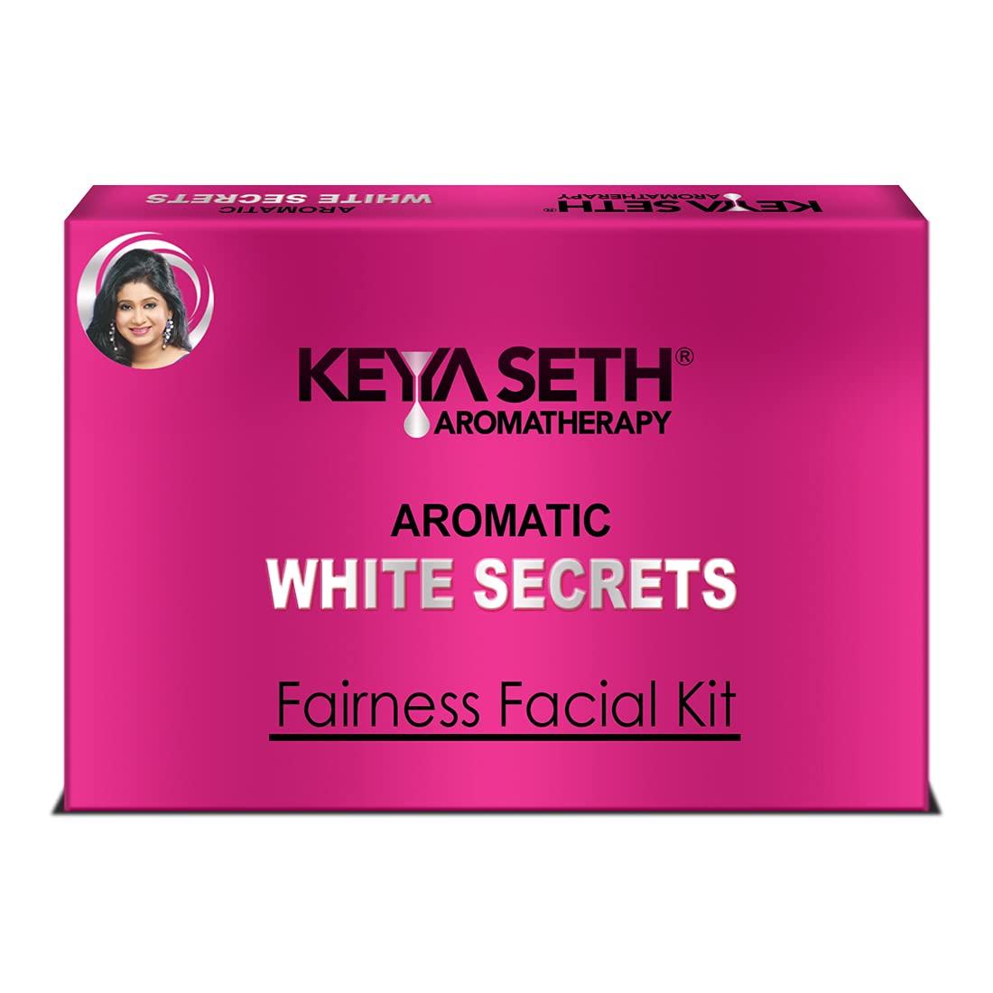 KEYA SETH AROMATHERAPY Aromatic White Secrets (Fairness Facial Kit) with Pure Essential oils & Fresh Green Herbs -Instant White, Bright, Shine & Youthful Glow Skin