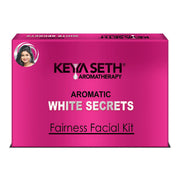 KEYA SETH AROMATHERAPY Aromatic White Secrets (Fairness Facial Kit) with Pure Essential oils & Fresh Green Herbs -Instant White, Bright, Shine & Youthful Glow Skin