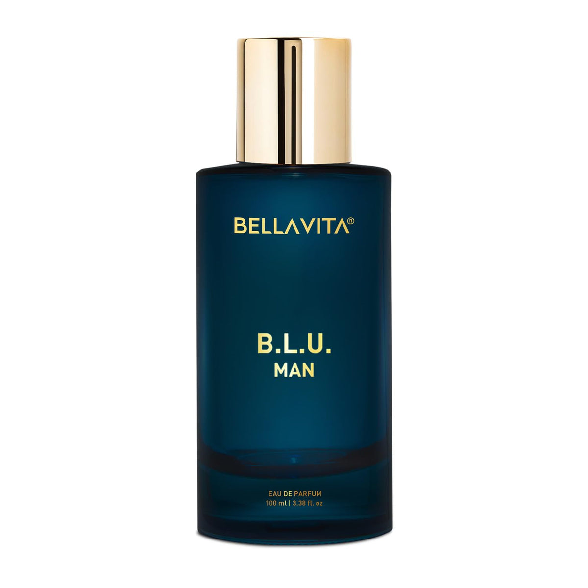 Bella Vita Luxury B.L.U Man Eau De Parfum Perfume with Lemon, Black Pepper, Orris, Musk|Premium, Long Lasting Fresh Aromatic Fragrance for Men, 100 ML