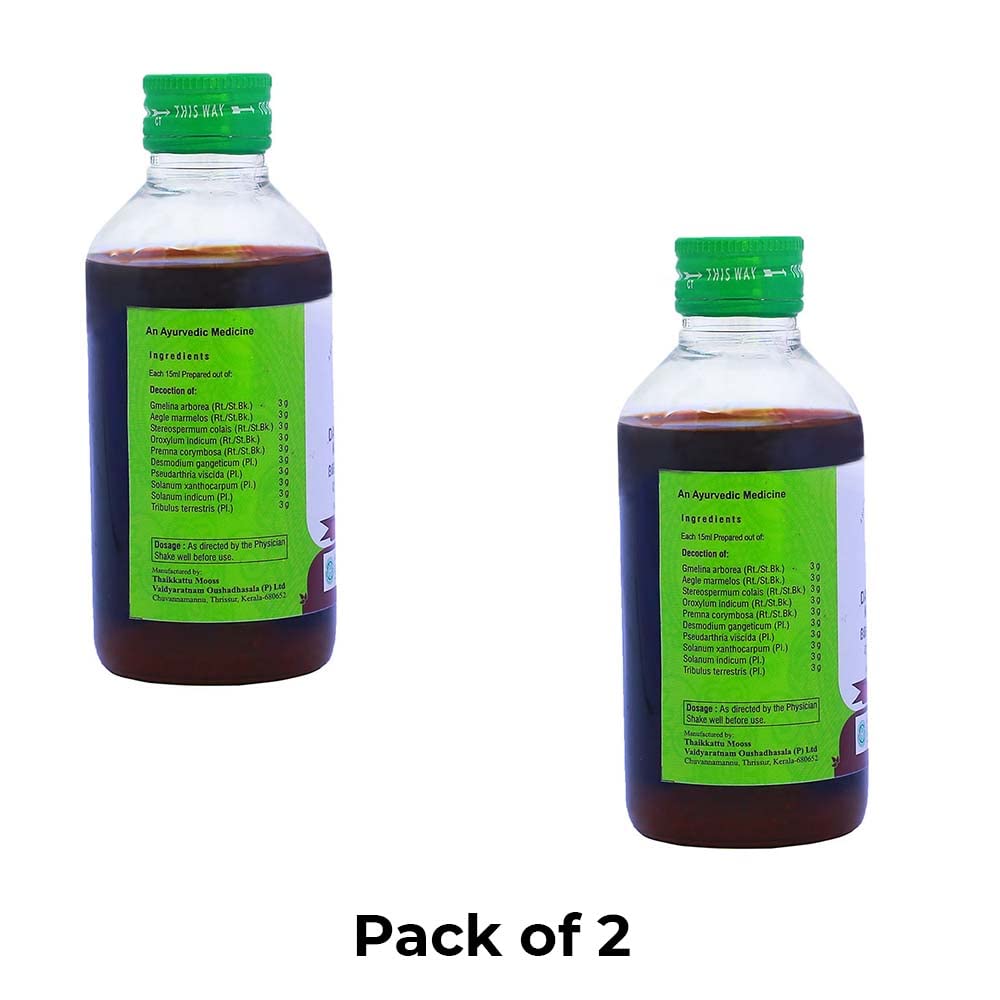Vaidyaratnam Dasamoolam Kashayam 200 ml (Pack of 2)