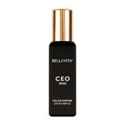 Bella Vita Luxury CEO Man Eau De Parfum Perfume with Lemon, Lavender, Tonka, Mandarin & Vetiver|Premium, Long Lasting Woody Fragrance for Men, 20 ML