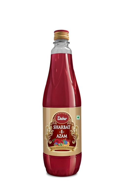 Dabur Sharbat-E-Azam, 750 ml | Traditional Refreshing Summer Sharbat for Beverages, Milkshakes, Mocktails & Desserts.