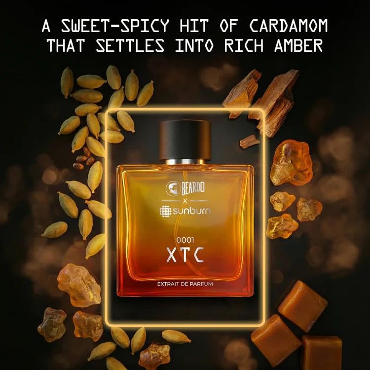 BEARDO XTC X SUNBURN Perfume for Men 100ml | Extrait De Parfum | Amber & Spicy | Long Lasting Fragrance | Premium Gift For Man | Perfume For Man