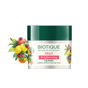 Biotique Almonmd Oil Deep Cleanse Purifying Cleansing Oil Face & Eye Makeup Remover For Normal to Dry Skin, 120ml & Biotique Bio Fruit Whitening/Brightening Lip Balm, 12g
