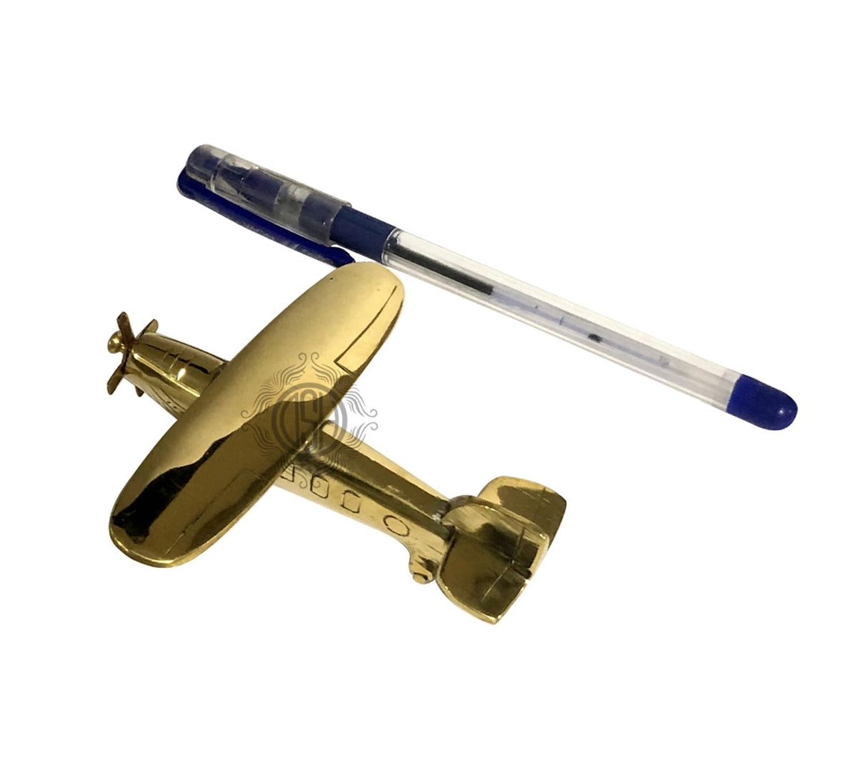 Dsh Brass Jet Plane Table Top Decorative Showpiece For Home Decor & Showpiece Office Table - 3.15X1.18 Inch