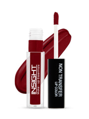 INSIGHT Professional Natural Matte Finish Full Coverage Makeup Acne Prone Skin Conceal, Correct, Contour Palette Cream - 04-Warm Beige & Non Transfer Lip Color, Matte Finish, 4ml - 03 Divine Wine