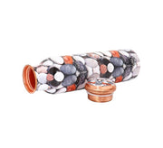 DSH Copper Bottles for 1 Litre Printed with Art Work, Travelling Purpose Bottles, Yoga Ayurveda Healing, 1000 ML (Design SM 5)