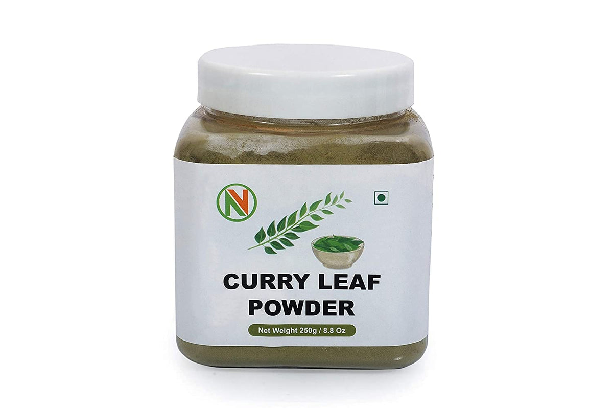 NatureVit Curry Leaf Powder, 250g [Sun Dried & Stemless]