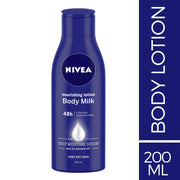 Nivea Nourishing Lotion Body Milk- 200ml + NIVEA Soft Light Moisturiser With Vitamin E- 50ml- Pack Of 2