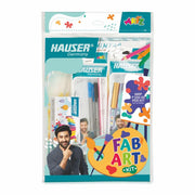 Hauser Germany Fab Art Stationery Kit | Assemble Creativity with Ease | All-in-One Stationery Solution | Ideal for Gifting | Pack of 1 Kit - 58 Pieces