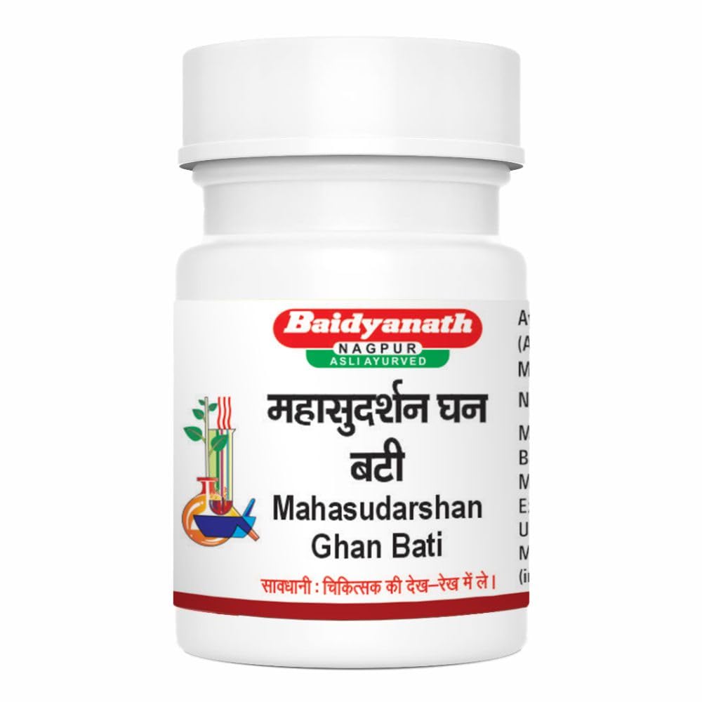 Baidyanath Asli Ayurved Mahasudarshan Ghanbati - 50 Tablets
