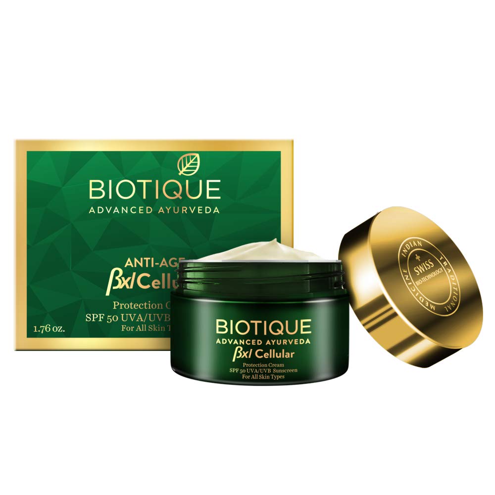 Biotique Bxl Cellular Protection Cream SPF 50 UVA/UVB Sunscreen, 50 g