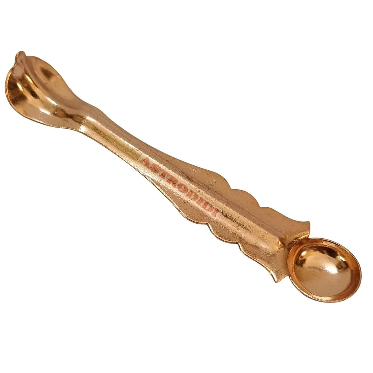 ASTRODIDI Copper Panchpatra with Achmani Pali Spoon for All Pooja Purpose Panch Patra Panchapathiram Panchapala Panchapali for Worship (Size: 6.5 X 5.5 X 5.5 cm)