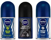 NIVEA Men Roll-On Combo, 50 ml (Pack of 3, 150 ml)