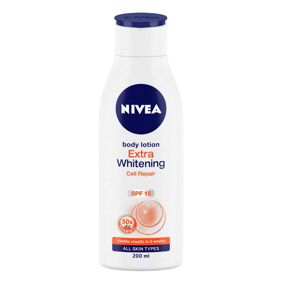 Nivea Female Fresh Scent Deodorant Roll On, Whitening Smooth Skin, 50Ml & Body Extra Whitening Body Lotion, 200Ml, Pack Of 1