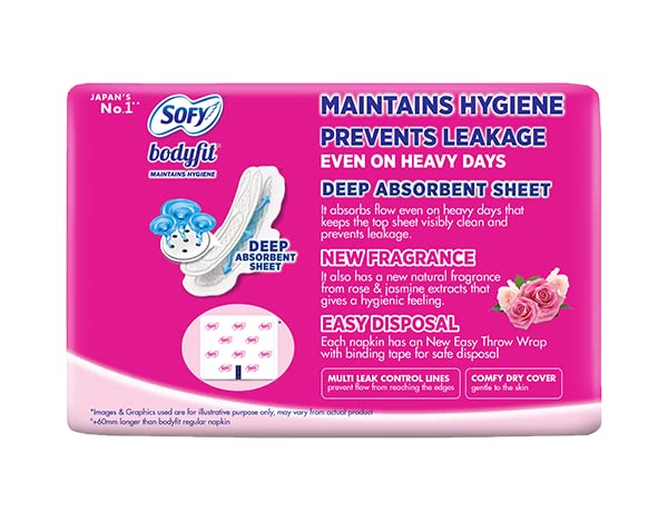 Sofy Anti Bacteria 99.99% Deep Absorbent Pads Extra Long Pads Prevent Leakage Pack of 18