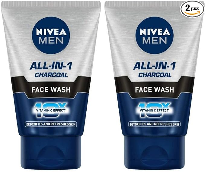 NIVEA, All-In-One, 10x Vitamin C, 100ml (SET OF 2) Face Wash (200 ml)