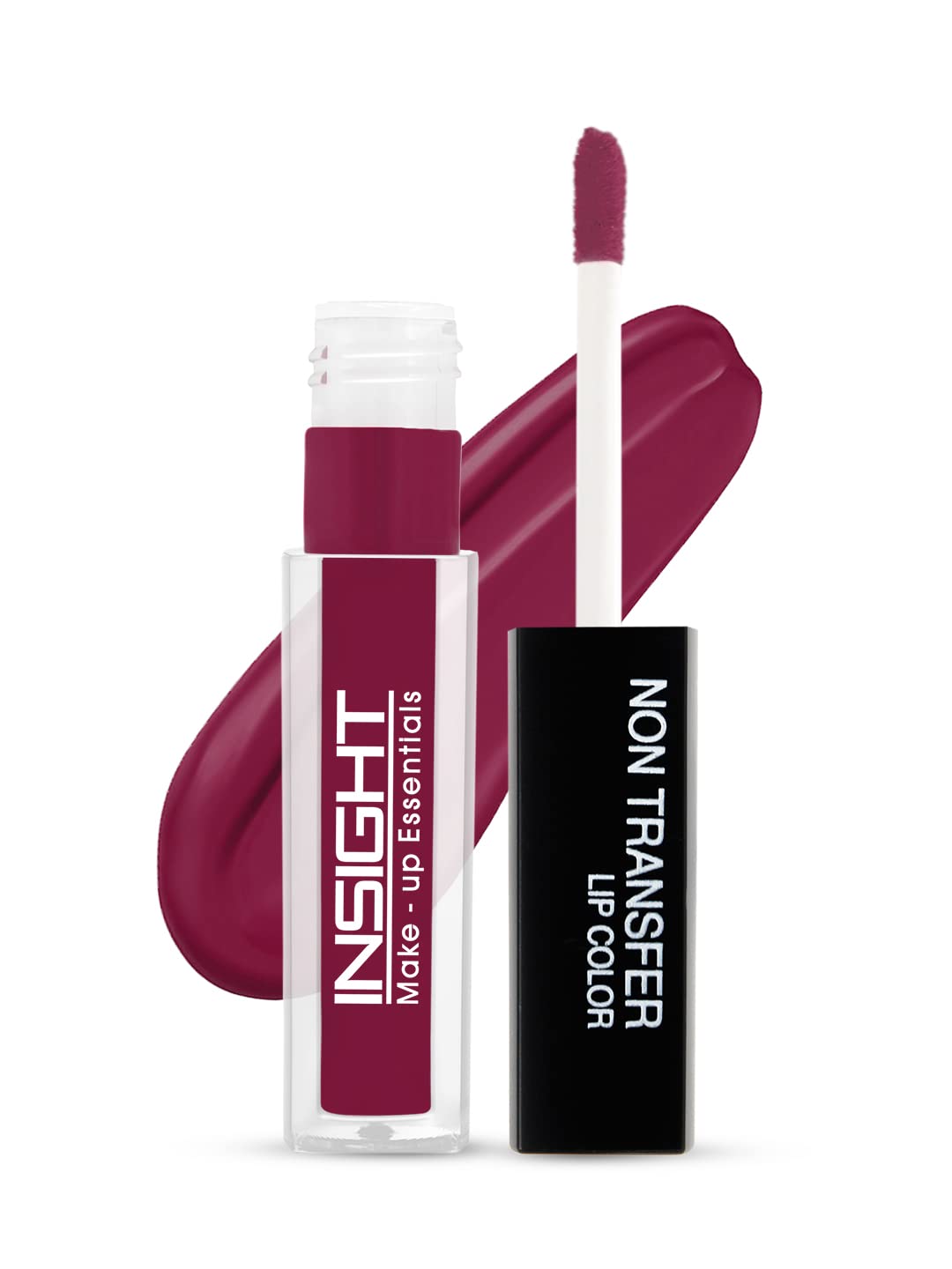 INSIGHT Cosmetics Liner Express Eye Pen, Black(Matte), 1.5g (Black) & Insight Non Transfer Lip Color, Matte Finish, 4ml (19 Dive)