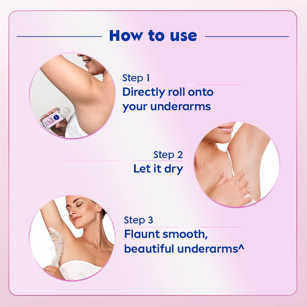 NIVEA Pearl and Beauty 50ml Deo Roll On | With Pearl Extracts & Avocado Oil| 48 H Smooth & Beautiful Underarms| 0% Alcohol | For Women (Pack of 3)