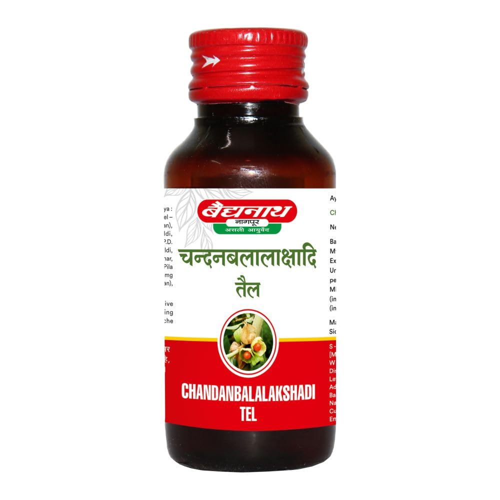 Baidyanath Asli Ayurved Chandanbala Laxadi Tel | Ayurvedic Massage Oil for Backache & Joint Pain | 50ml