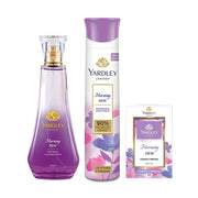 Yardley London Morning Dew Deo 150ml+Morning Dew Perfume 100ml +Morning Dew Compact Perfume, 18ml
