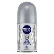 Nivea Body Lotion, Extra Whitening Cell Repair SPF 15, For All Skin Types, 400ml & Men Deodorant Roll On, Silver Protect, 50ml