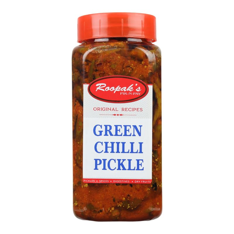 ROOPAK'S PIK-N-PAY Green Chilli Pickle Handmade with Love | Traditional Recipe|Green Chilli Ka Achar- No Artificial Colour & Flavour (400 g)