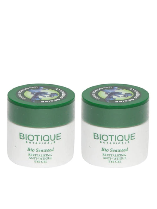 Biotique Unisex Set of 2 Bio Sea Weed Revitalizing Anti-Fatigue Eye Gel