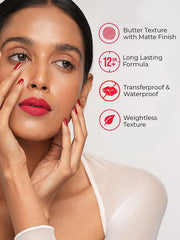 INSIGHT Stay Matte Lipcolor | Butter Texture with Matte Finish | Long Lasting Formula | Transferproof | Comfortable Wear | Infused with Avocado Oil & Niacinamide - (PHOTO DUMP) 3g