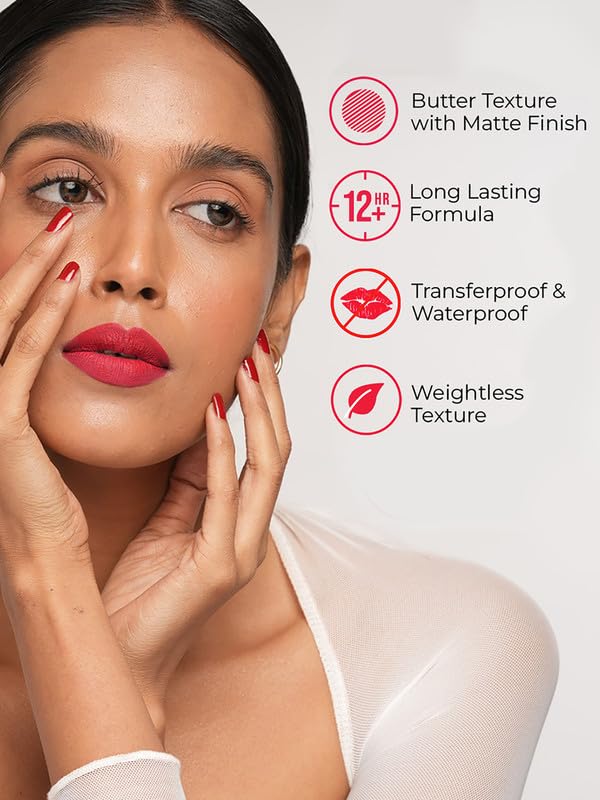 INSIGHT Stay Matte Lipcolor | Butter Texture with Matte Finish | Long Lasting Formula | Transferproof | Comfortable Wear | Infused with Avocado Oil & Niacinamide - (PHOTO DUMP) 3g