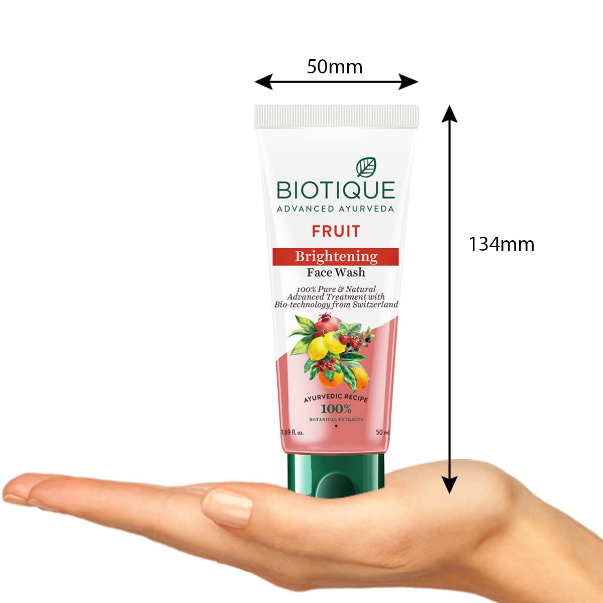 Biotique Fruit Brightening Face Wash, 50ml