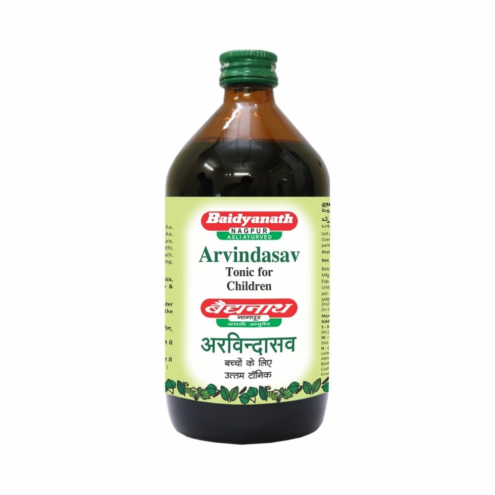 Baidyanath Asli Ayurved Arvindasava (450Ml) Ayurvedic Health Tonic For Children