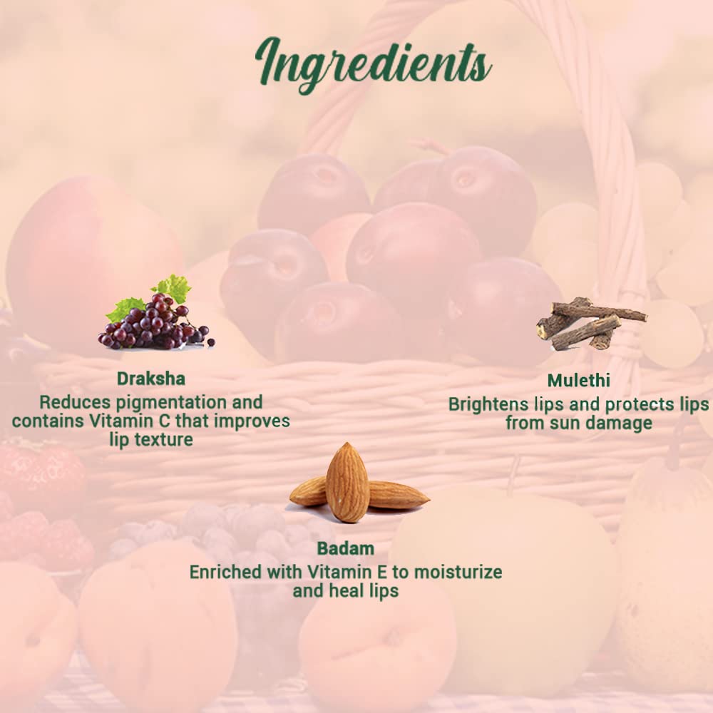 Biotique Fruit Whitening/Brightening Lip Balm SPF 50 | Hydrated and Nourishing Lips | Visibly Lighter Lips | Evens Out Lip Tone | De-pigmentation Balm |100% Botanical Extracts| All Skin Types | 10gm