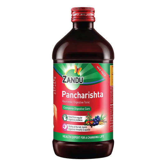 Zandu Pancharishta Ayurvedic Digestive Tonic 900ML | 15 Day Pack | Relief from Regular Gas, Bloating, Acidity & Indigestion From the Root