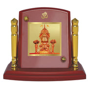 DIVINITI 24K Gold Plated Religious Car Dashboard Frame | Premium God Idol Frame for Car, Home Mandir & Office Table | Spiritual Gift, Decorative Showpiece | Rani Sati