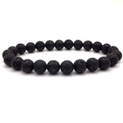 ASTRODIDI Lava Stone & Lava Stone Bracelet for Unisex Adult (Black_49.9gm)